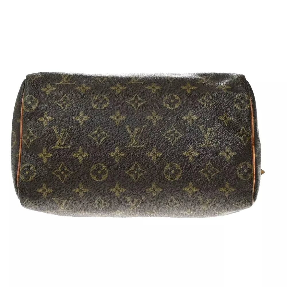 LOUIS VUITTON Speedy 25 Travel Hand Bag Monogram Leather Brown - Picture 5 of 16